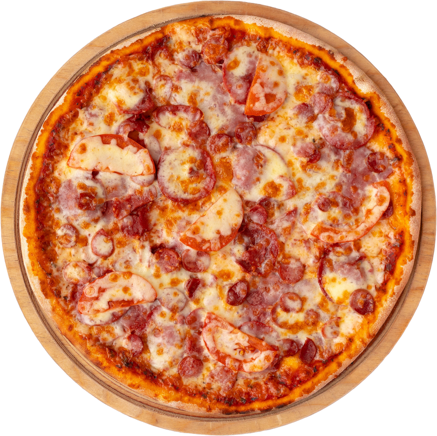 #3394 Meats pizza isolated on a transparent background