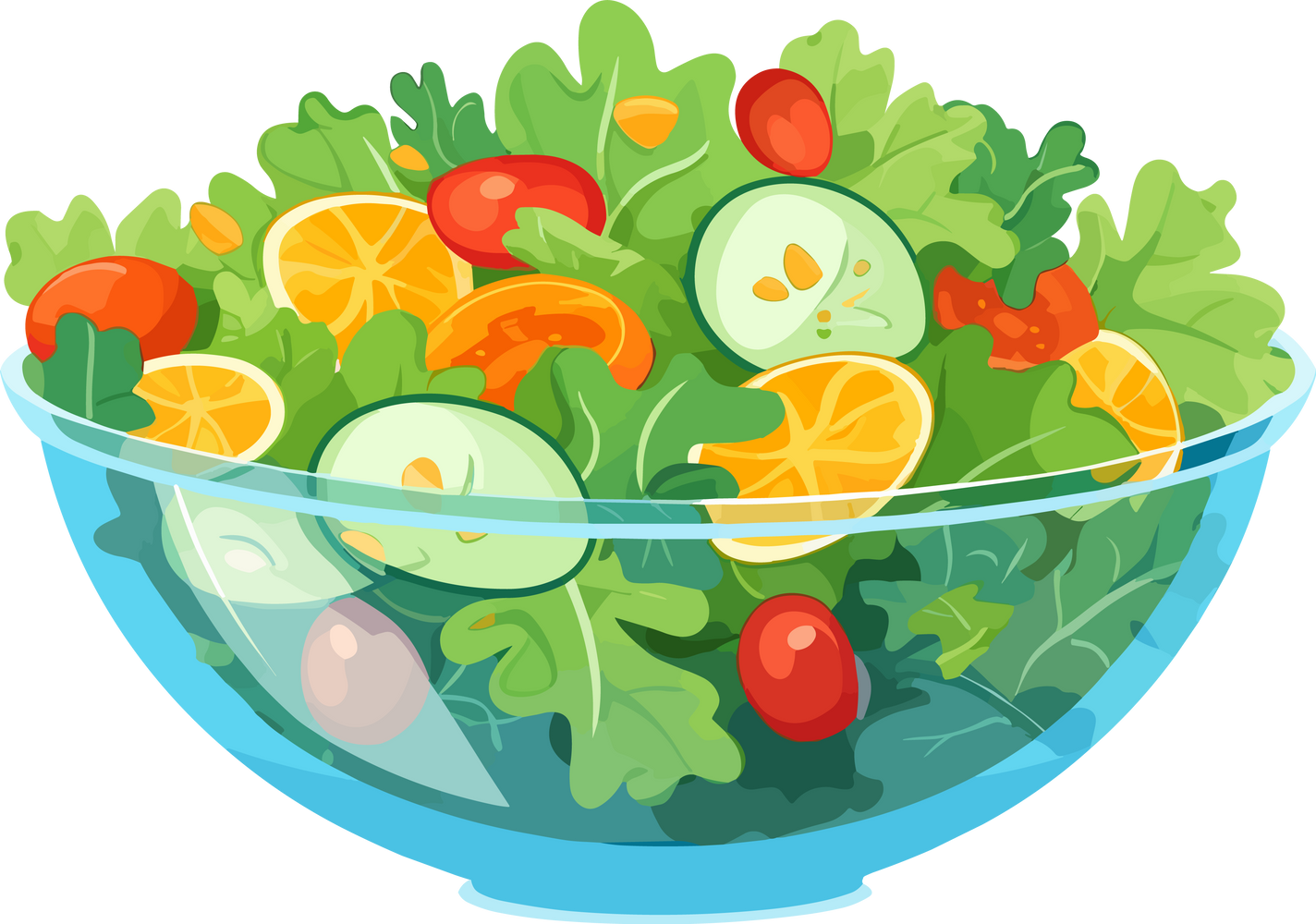 Salad | Fresh Vegetables in a Bowl